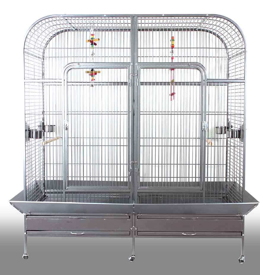 Large Metal Mesh Parrot cages with Wheels DLBR(B)2023
